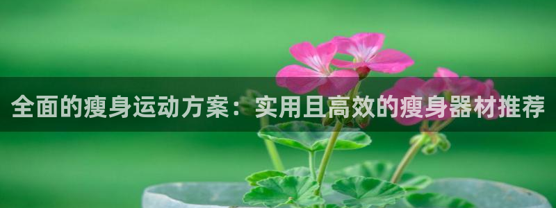 三亿体育官网下载平台:全面的瘦身运动方案:实用且高效的瘦身器